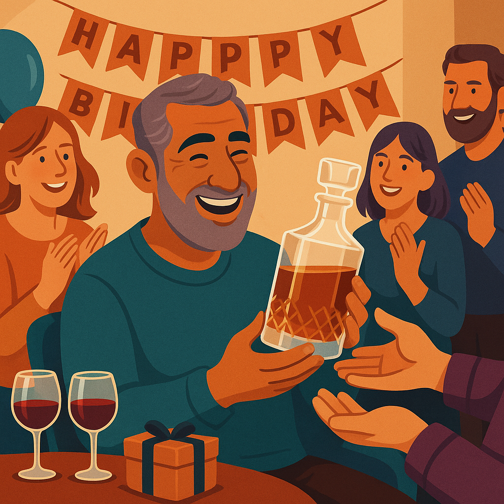 Mann (60) freut sich über Geburtstagsgeschenk