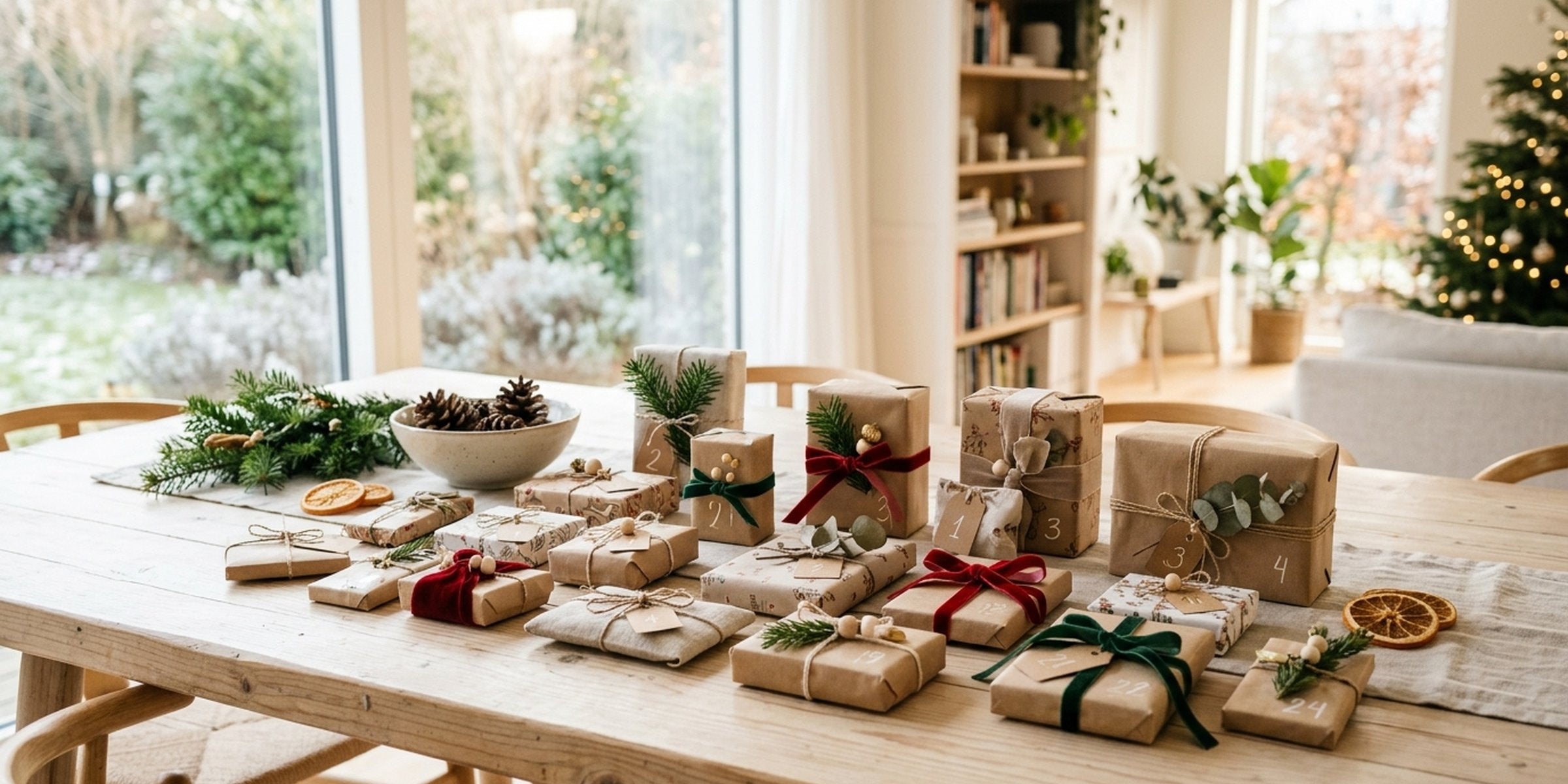 Selbst befüllter Adventskalender für Männer mit kleinen Geschenken