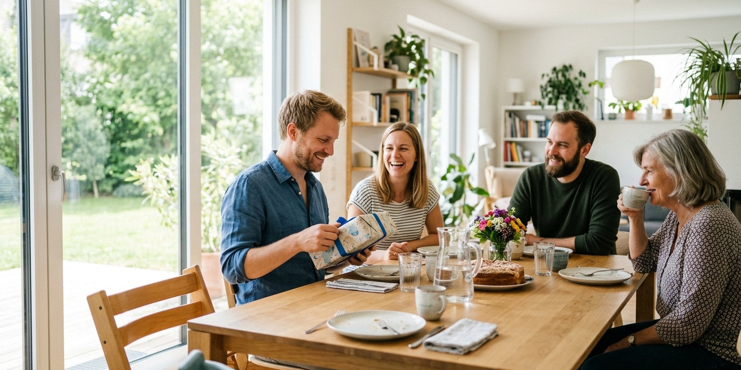 Schwiegervater überreicht dem Schwiegersohn ein passendes Geschenk