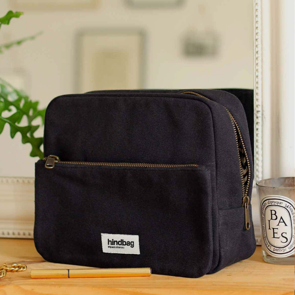 XL-Kulturbeutel „Alix“ – 2-in-1 Design aus Bio-Baumwolle