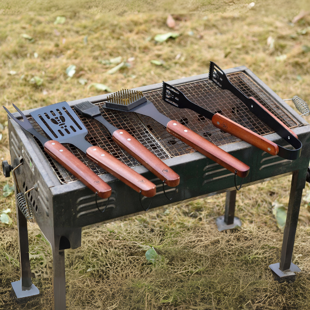 LAGUIOLE Grillbesteck Black Edition – 5-teilig