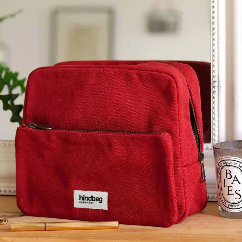 XL-Kulturbeutel „Alix“ – 2-in-1 Design aus Bio-Baumwolle