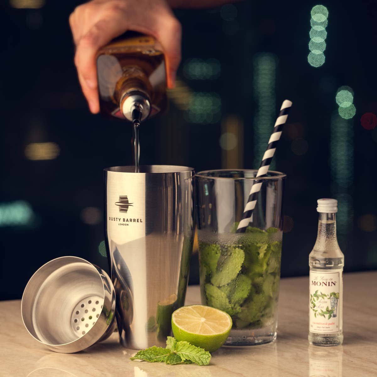 Cocktail-Set – Shaker & Barwerkzeug aus Edelstahl