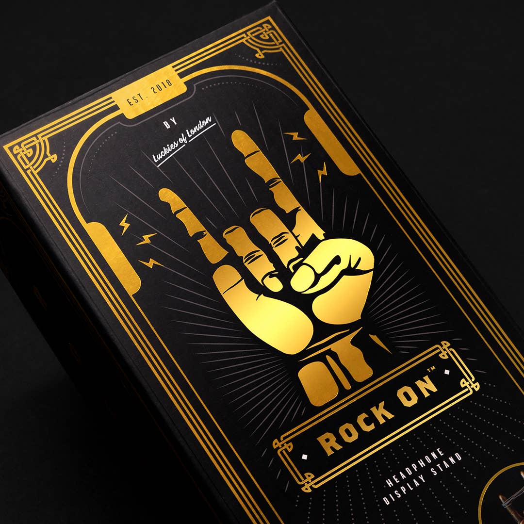 Kopfhörerhalter „Rock On“ – stylisches Geschenk mit Haltung