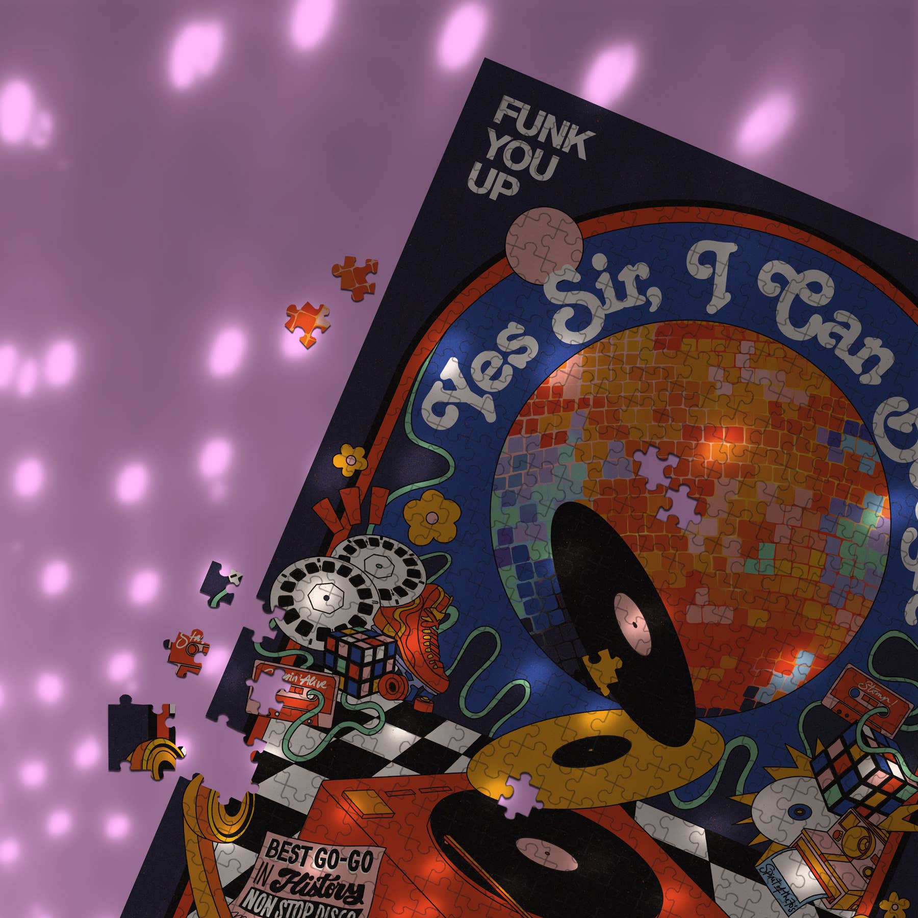 "BOOGIE" Puzzle – 1000 Teile, Funk, Disco & Design für echte Musikfans