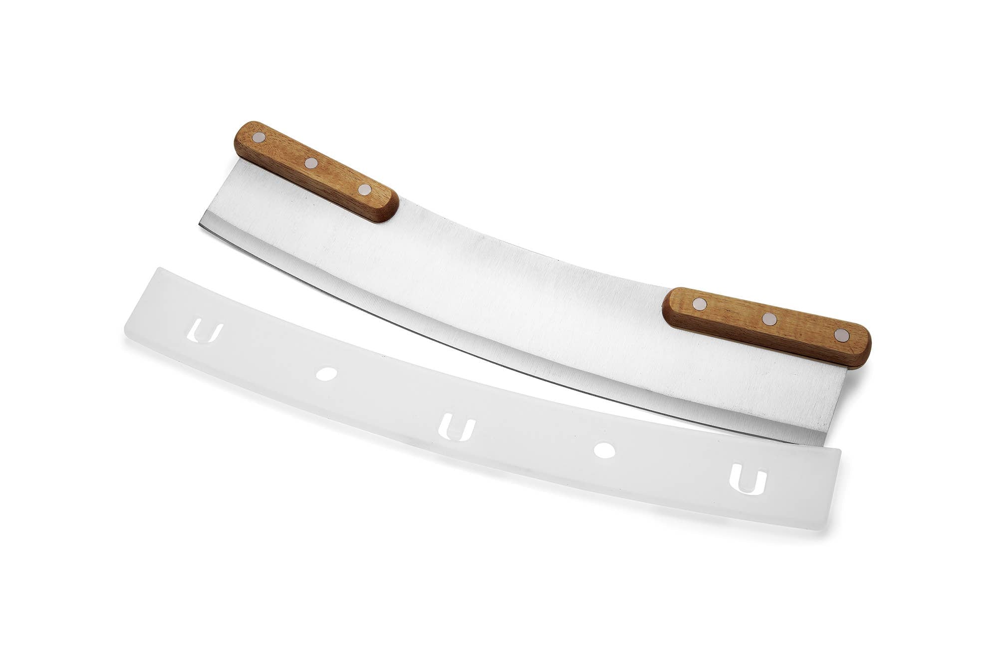Pizzaschneider – Edelstahl & Akazienholz
