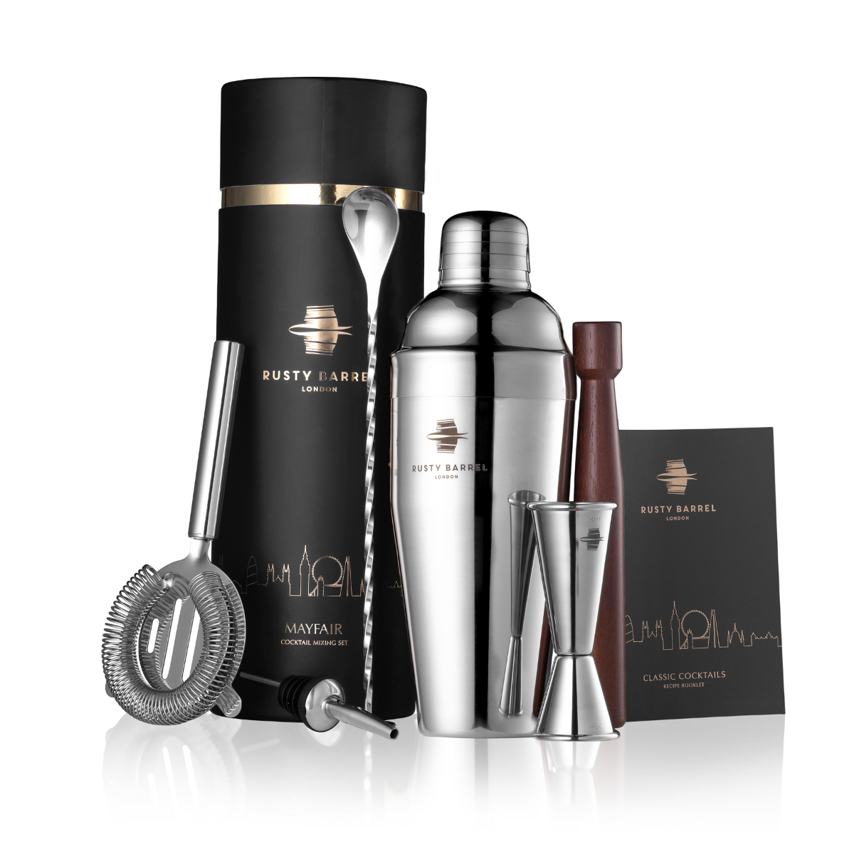 Cocktail-Set – Shaker & Barwerkzeug aus Edelstahl