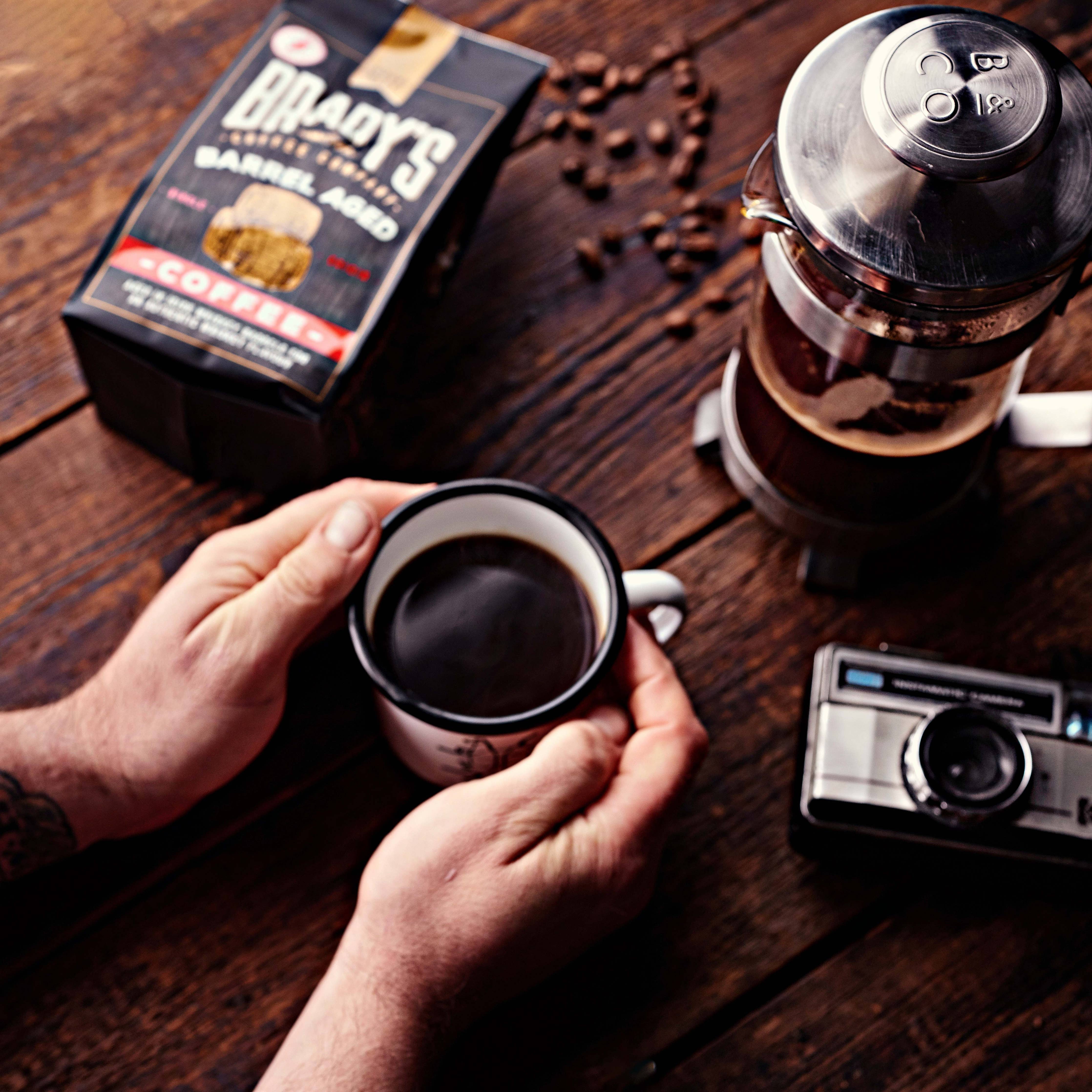 Brady’s Barrel-Aged Kaffee – Gemahlen im Kaffeefass (227 g)
