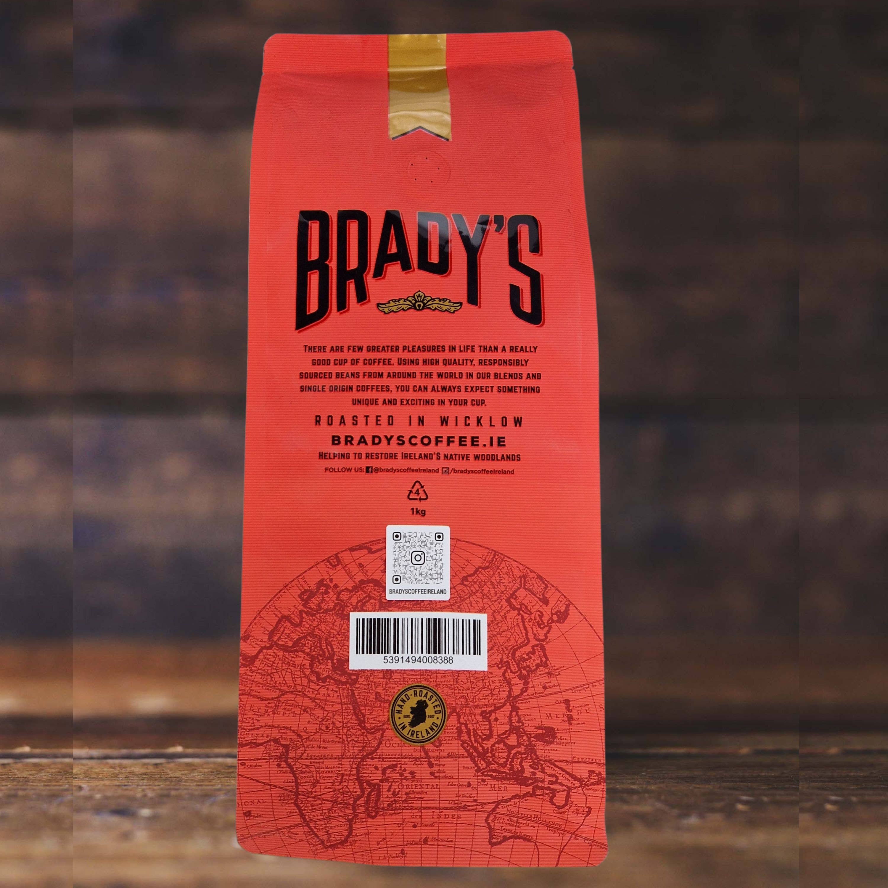 Brady’s Espresso Blend – 1 kg Bohnenkaffee aus Irland