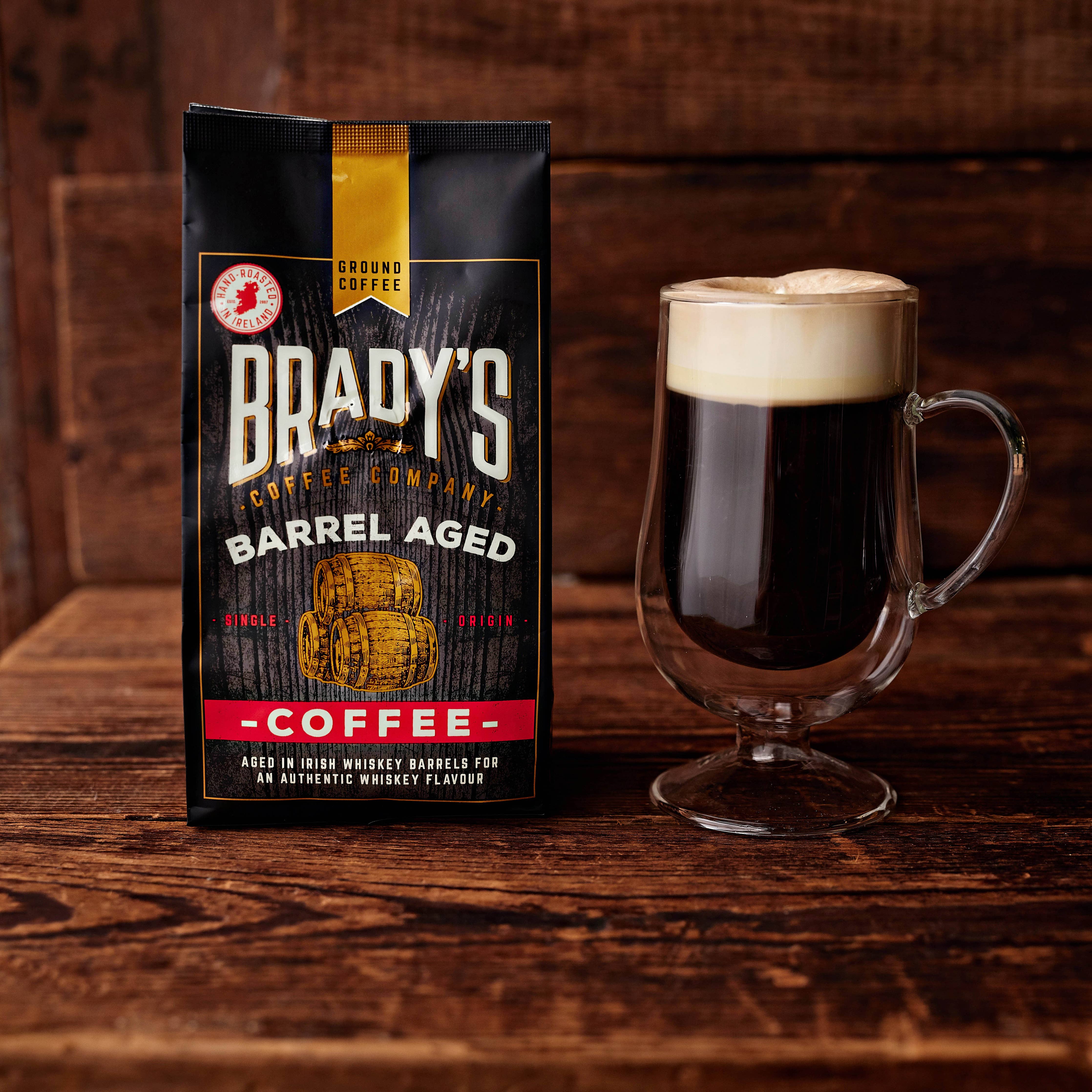 Brady’s Barrel-Aged Kaffee – Gemahlen im Kaffeefass (227 g)