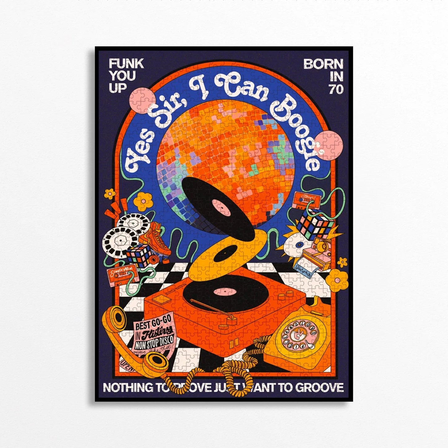 "BOOGIE" Puzzle – 1000 Teile, Funk, Disco & Design für echte Musikfans