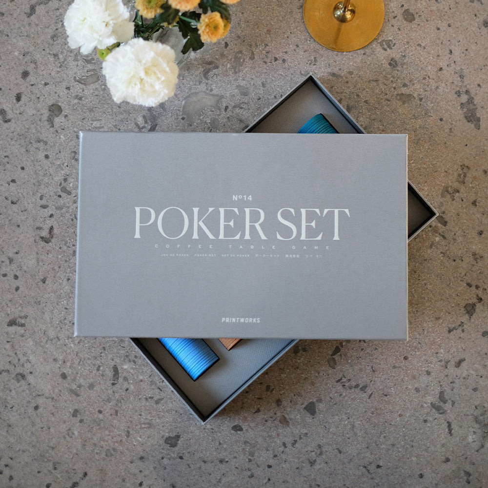 Edles Poker-Set mit Holz-Metall-Box & Profi-Chips