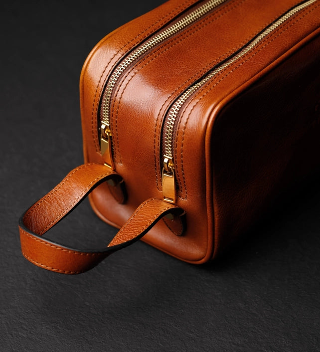 Italienische Kosmetiktasche aus Leder – All the Kings Men