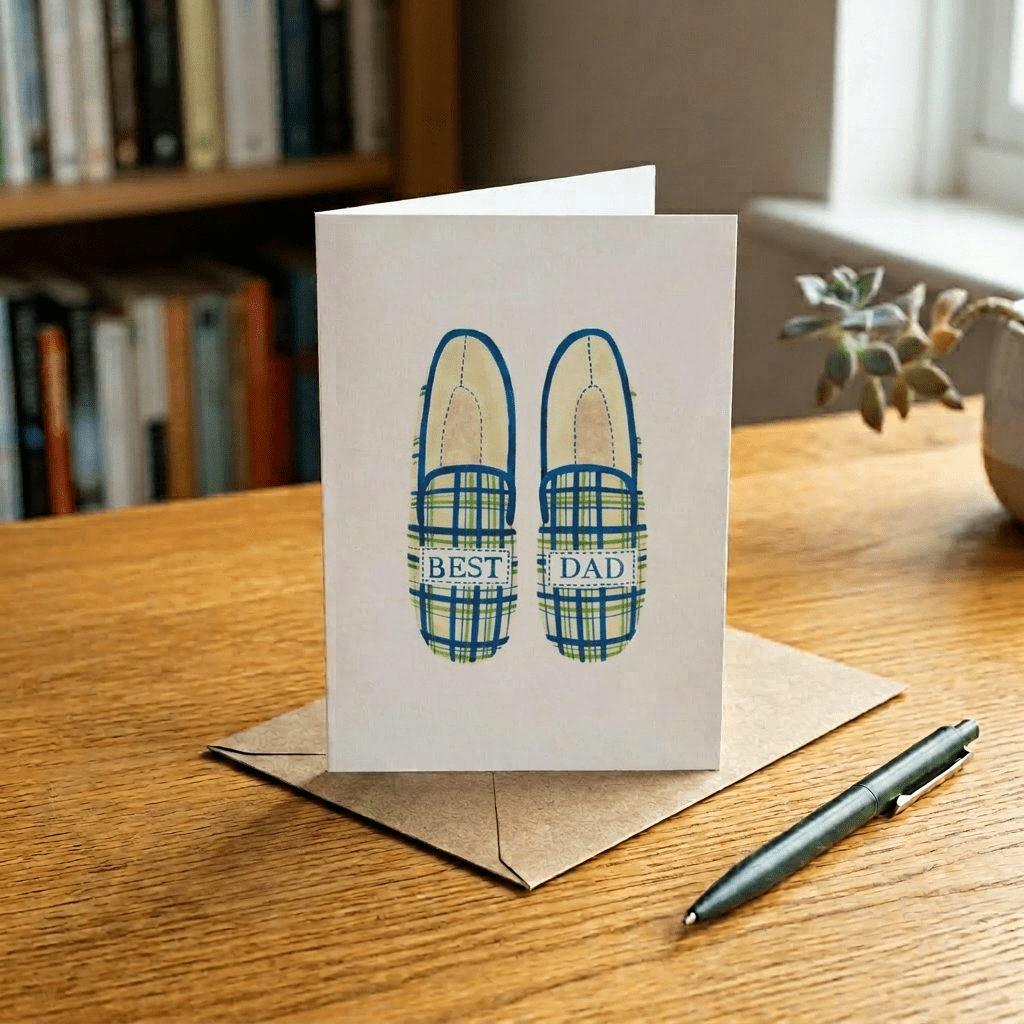 Best Dad Schuhe – Vatertagskarte - MANVA - Geschenke für Männer mit Stil & Lebenserfahrung