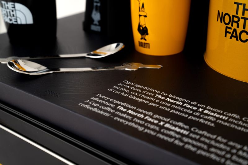 Bialetti x The North Face Espresso-Set – Outdoor-Geschenk (7-tlg.)