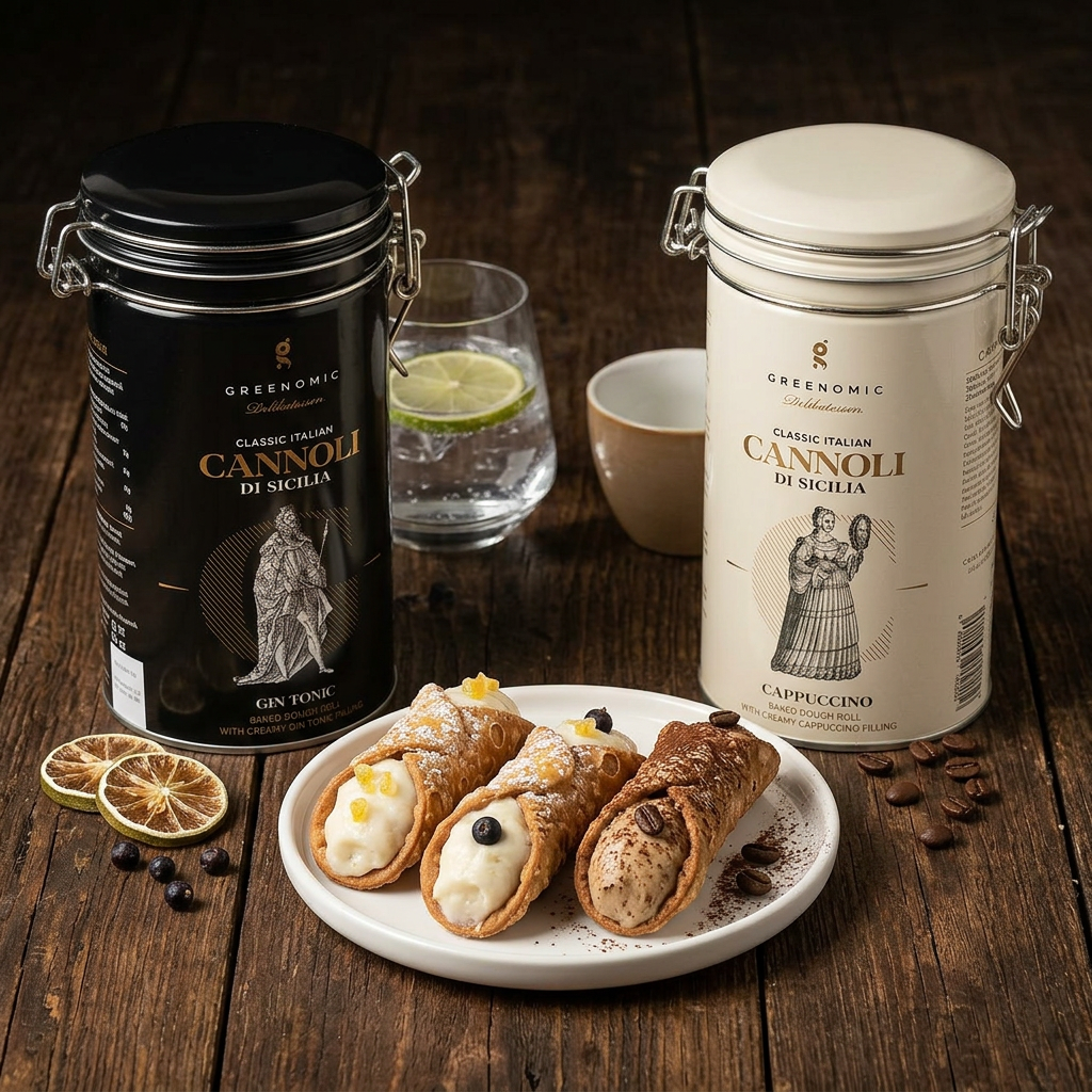 Cannoli di Sicilia Gin Tonic Bügelverschlussdose sizilianisches Gebäck Männergeschenk