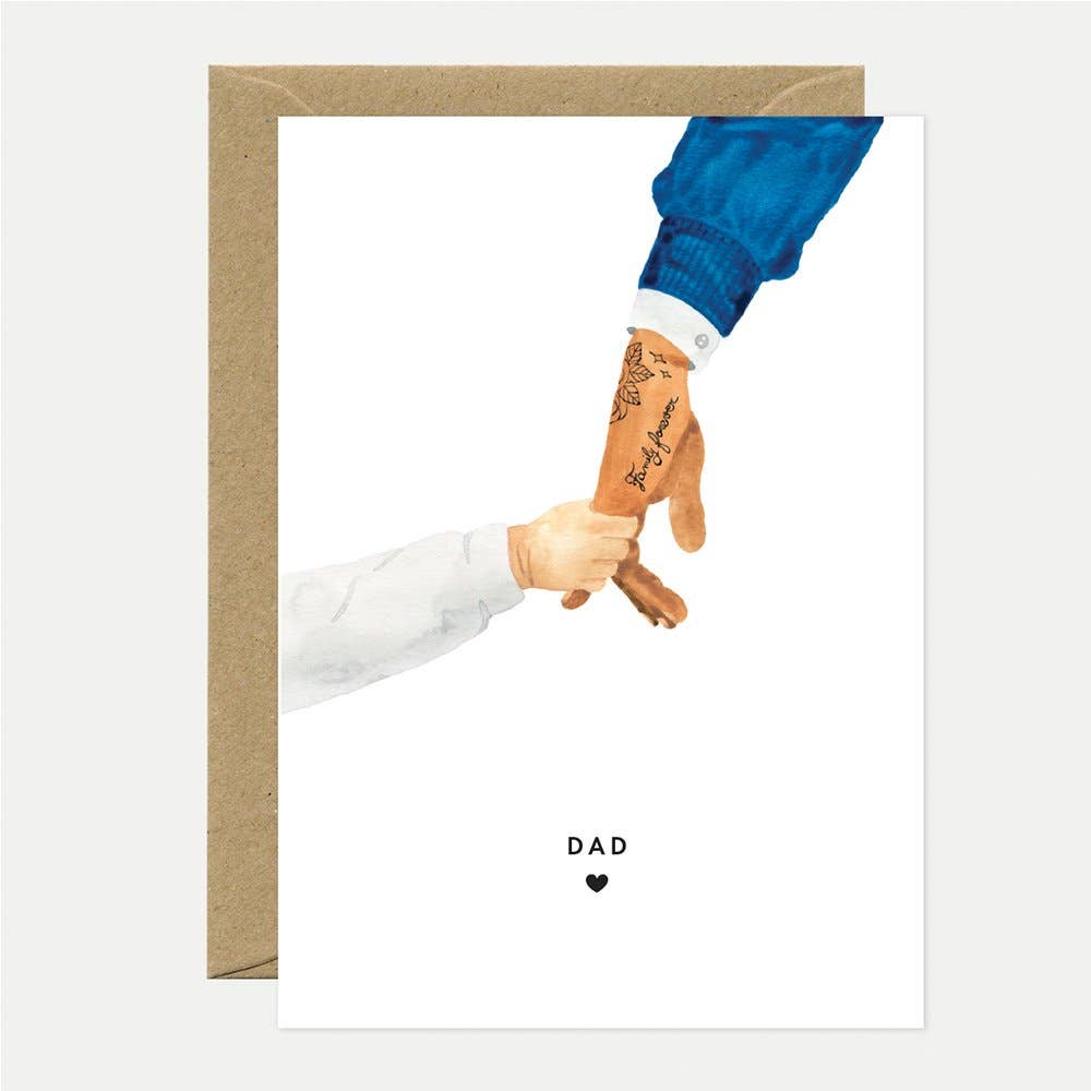 Dad – Vatertagskarte mit Herz - MANVA - Geschenke für Männer mit Stil & Lebenserfahrung