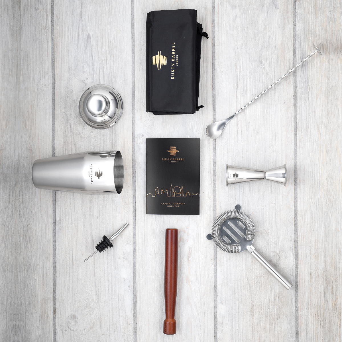 Cocktail-Set – Shaker & Barwerkzeug aus Edelstahl
