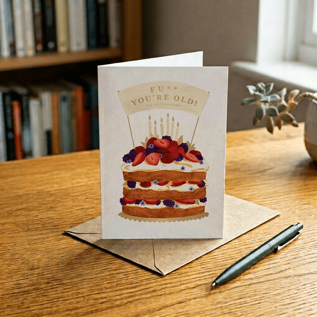 F**k You're Old – Geburtstagskarte - MANVA - Geschenke für Männer mit Stil & Lebenserfahrung