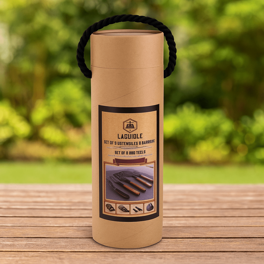 Grillbesteck Black Edition - MANVA - Geschenke für Männer mit Stil & Lebenserfahrung