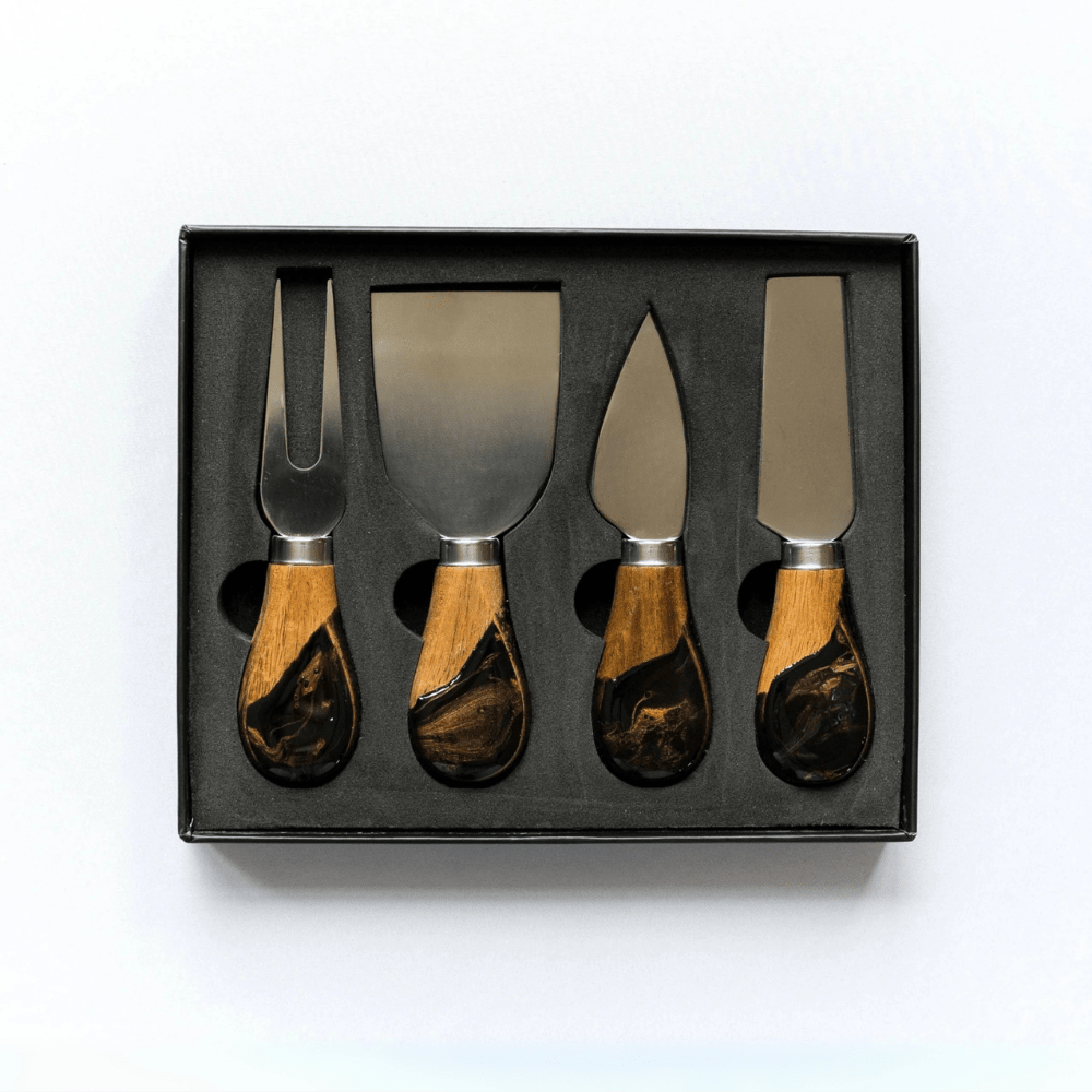 Käsemesserset 4 - teilig - MANVA - Geschenke für Männer mit Stil & Lebenserfahrung