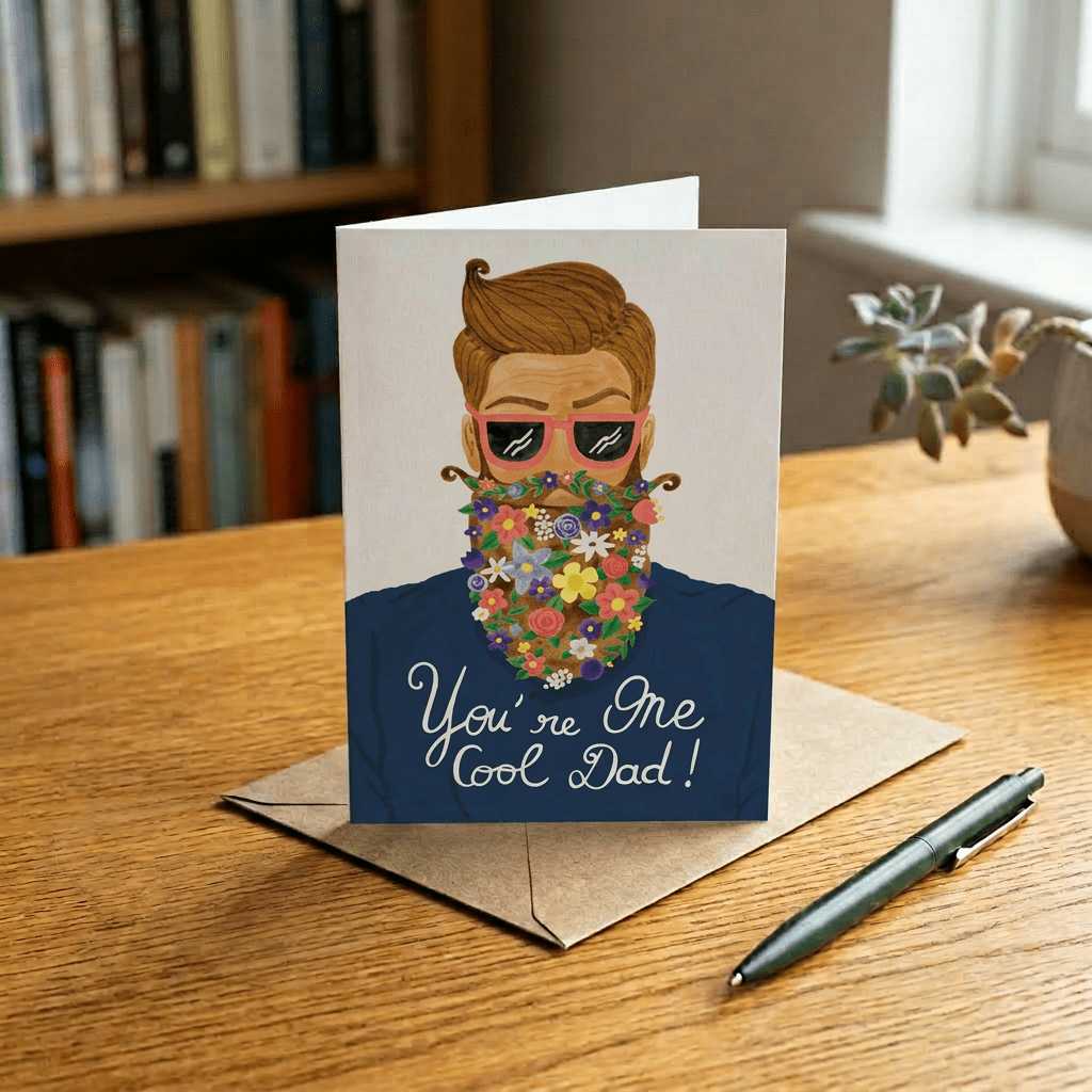 One Cool Dad – Vatertagskarte - MANVA - Geschenke für Männer mit Stil & Lebenserfahrung