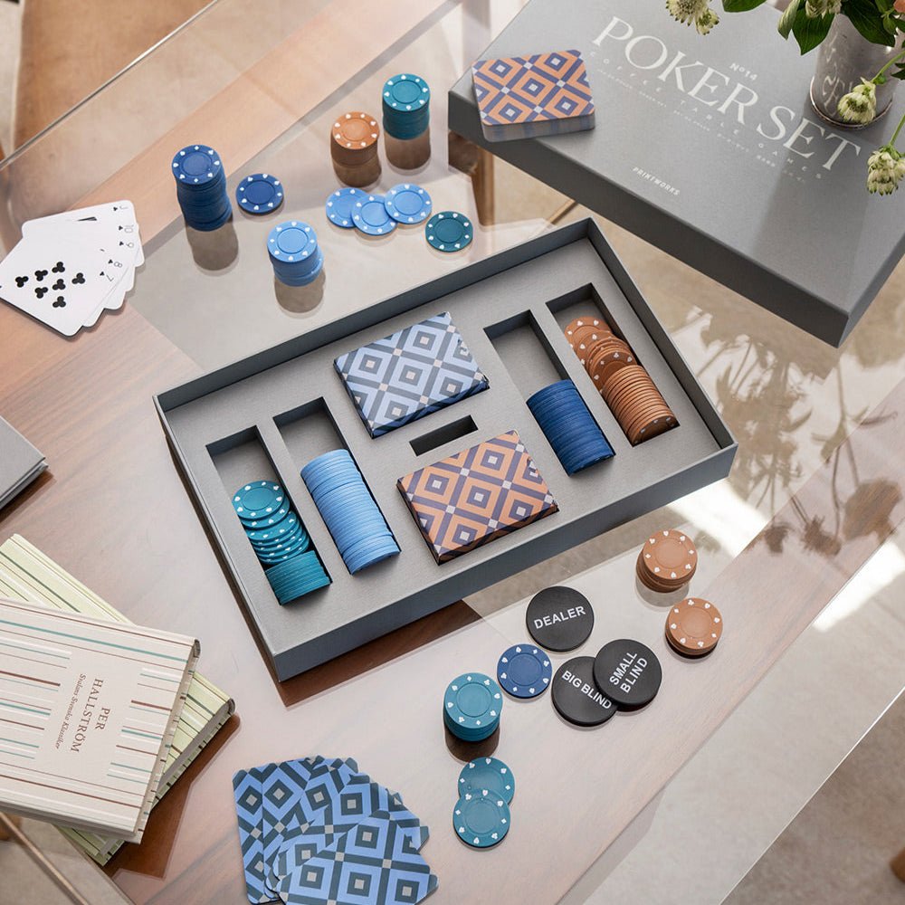 Poker - Set Holz - Metall - Box - MANVA - Geschenke für Männer mit Stil & Lebenserfahrung