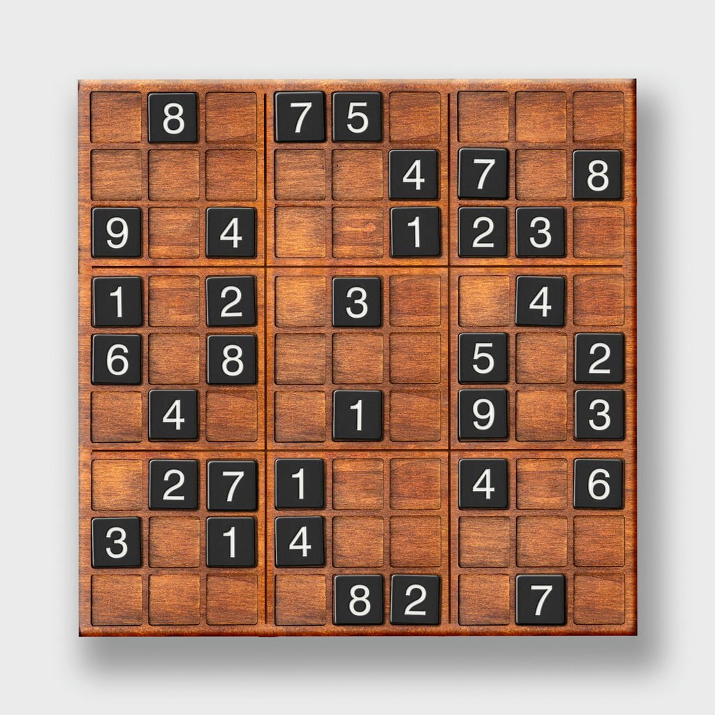 Sudoku XL Holzspiel - MANVA - Geschenke für Männer mit Stil & Lebenserfahrung