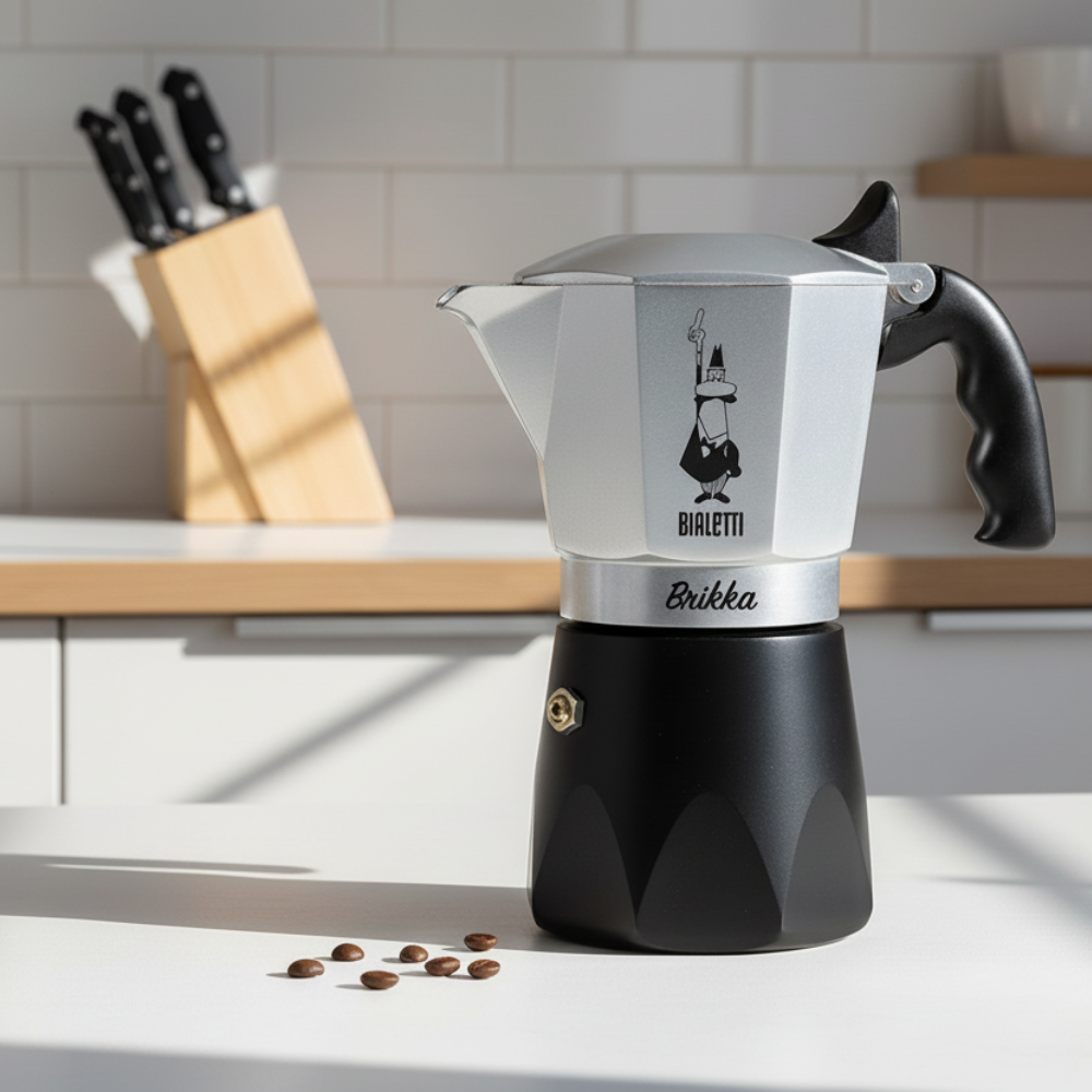 Bialetti Brikka – Espressokocher mit Crema-System (4 Tassen)