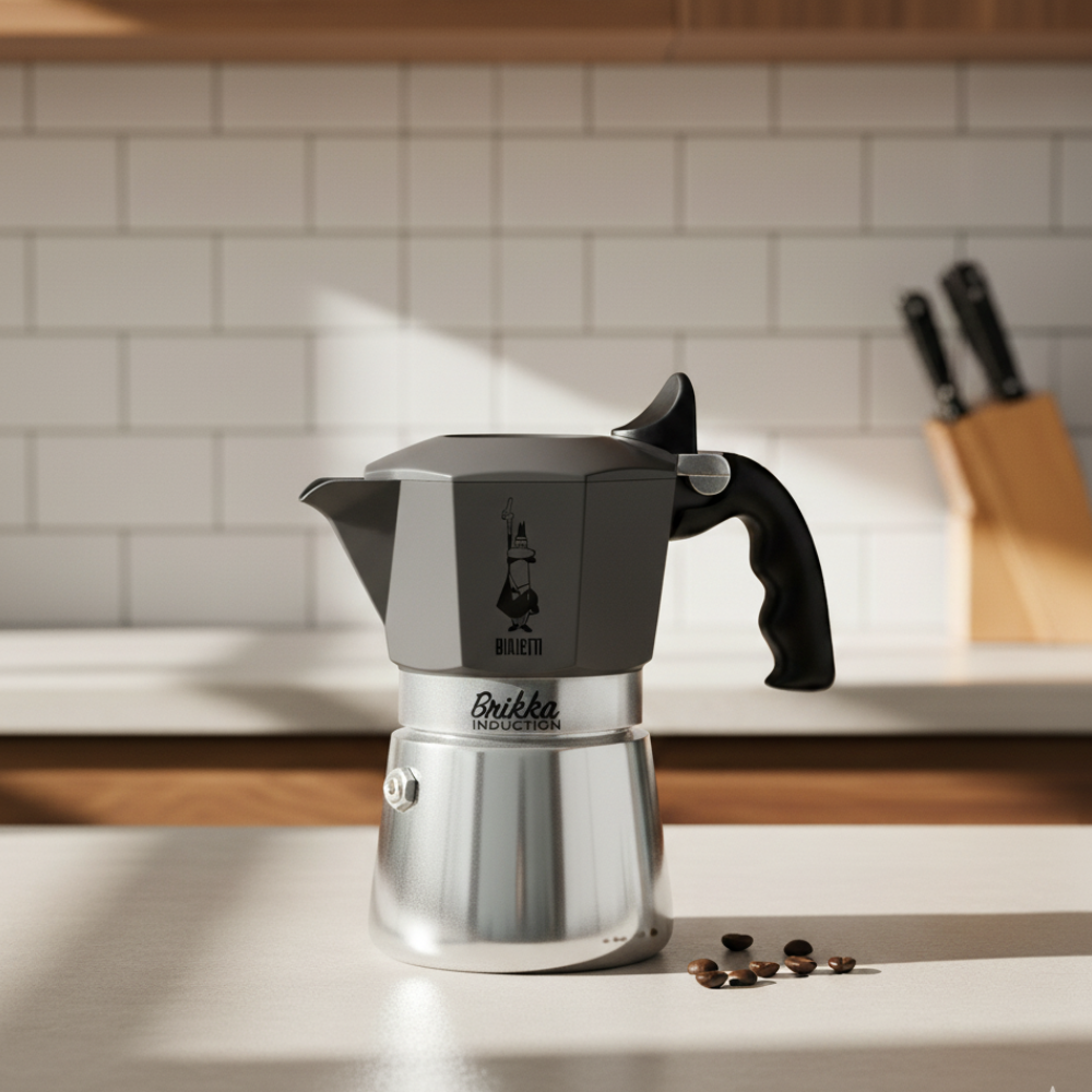 Bialetti Brikka – Espressokocher mit Crema-System (4 Tassen)