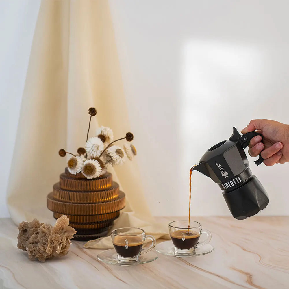 Bialetti Brikka Noir – Espressokocher mit Crema-System (2 Tassen)