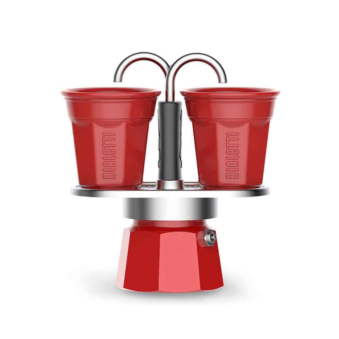 Bialetti Mini Express + 2 Tassen – Espressokocher für 2 Tassen