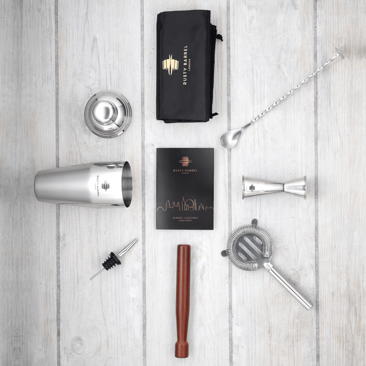 Cocktail - Set Edelstahl - MANVA - Geschenke für Männer mit Stil & Lebenserfahrung