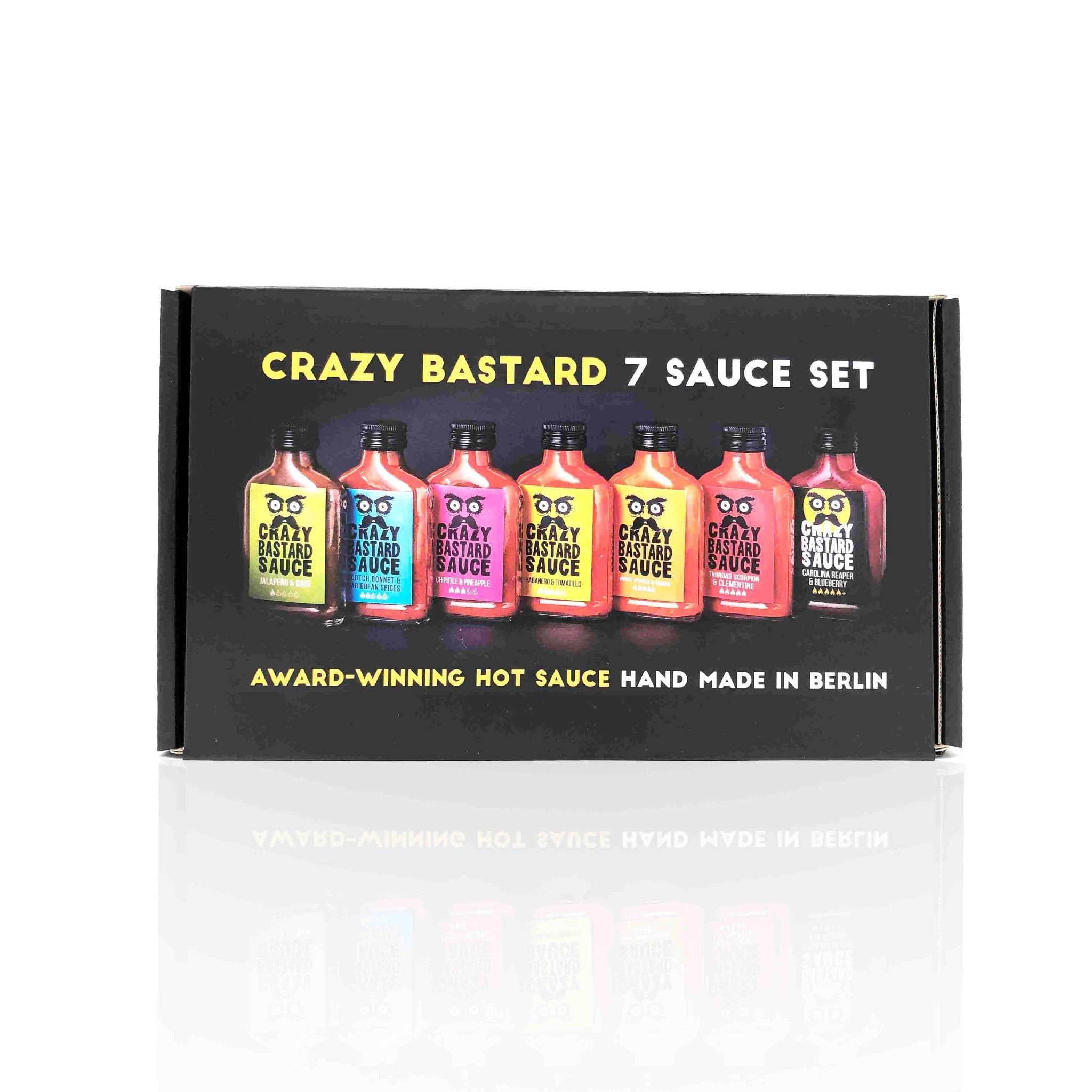 Crazy Bastard 7 Sauce Set - MANVA - Geschenke für Männer mit Stil & Lebenserfahrung