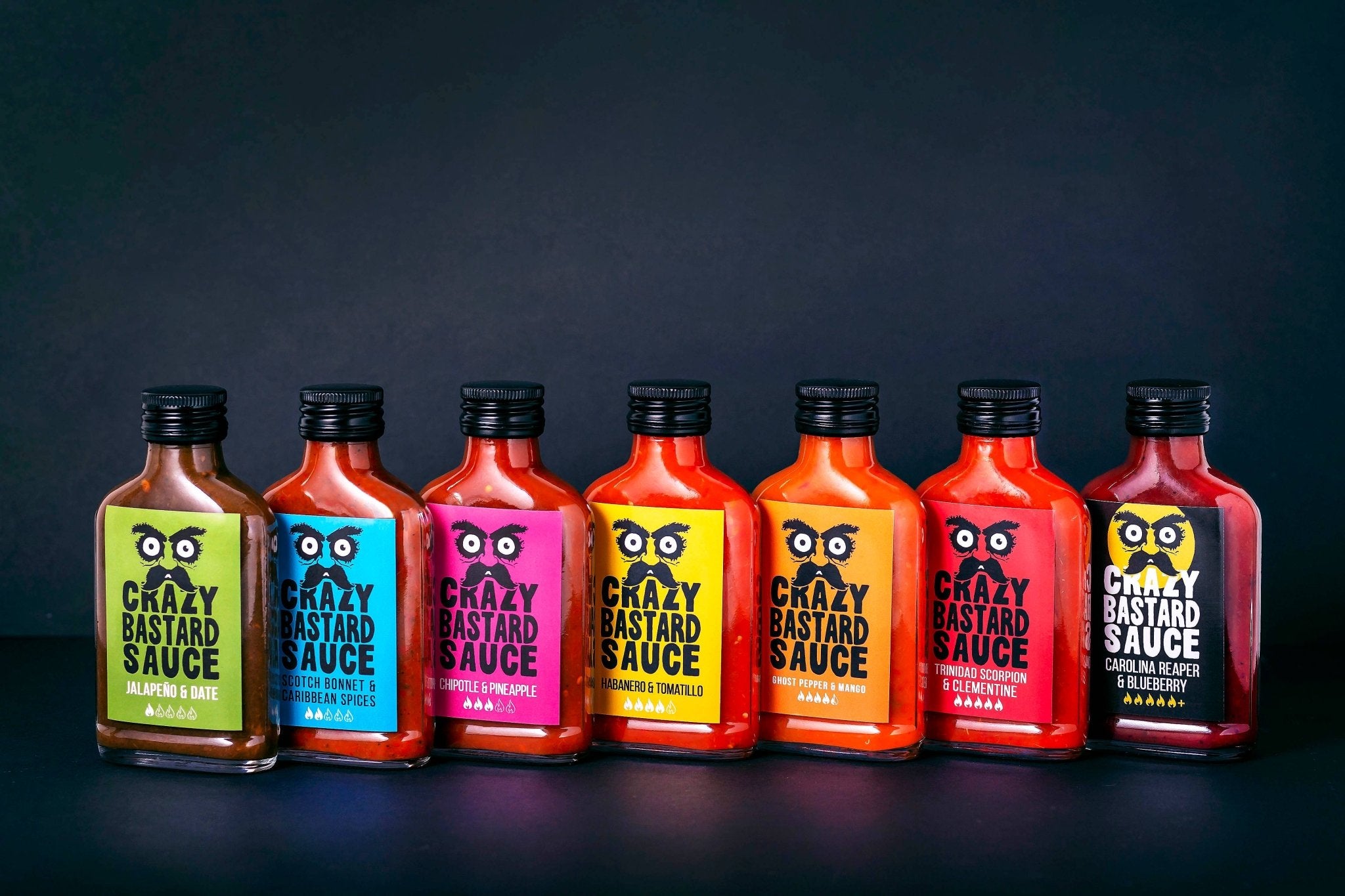 Crazy Bastard 7 Sauce Set - MANVA - Geschenke für Männer mit Stil & Lebenserfahrung