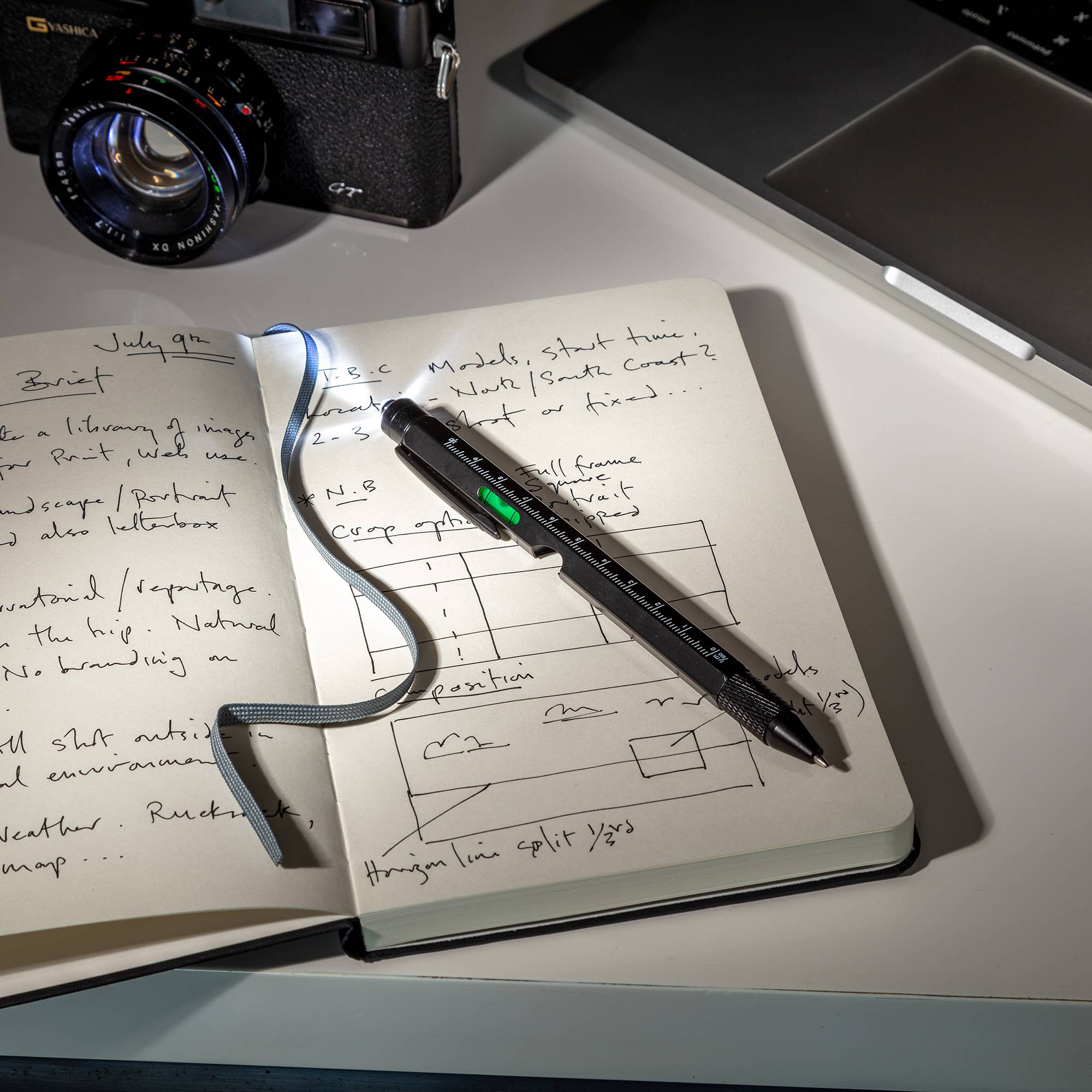 9-in-1 Multifunktionsstift – Werkzeug, Licht & Kugelschreiber in einem
