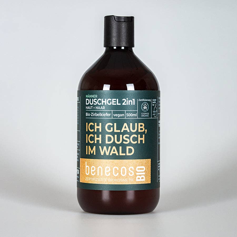 Frisch angekommen – Kulturbeutel & Bio - Duschgel Set - MANVA - Geschenke für Männer mit Stil & Lebenserfahrung