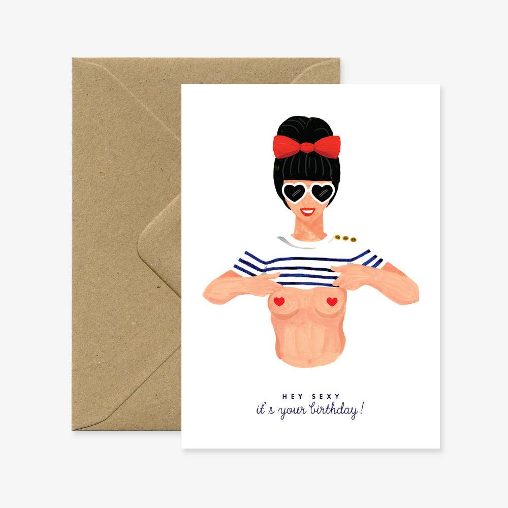 Hey Sexy – Freche Geburtstagskarte - MANVA - Geschenke für Männer mit Stil & Lebenserfahrung