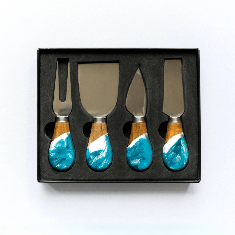 Käsemesserset 4 - teilig - MANVA - Geschenke für Männer mit Stil & Lebenserfahrung