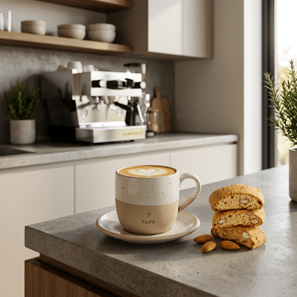 Papa Cappuccino Tasse - MANVA - Geschenke für Männer mit Stil & Lebenserfahrung