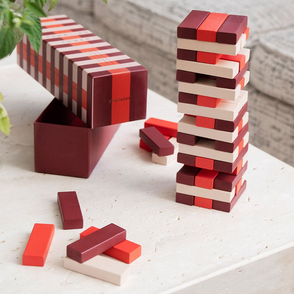 Tumbling Towers Holzspiel - MANVA - Geschenke für Männer mit Stil & Lebenserfahrung