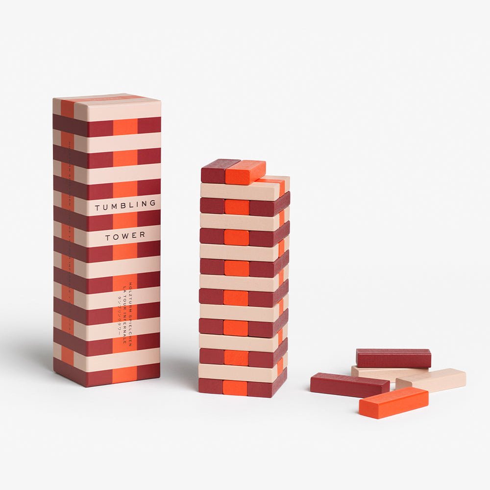 Tumbling Towers Holzspiel - MANVA - Geschenke für Männer mit Stil & Lebenserfahrung
